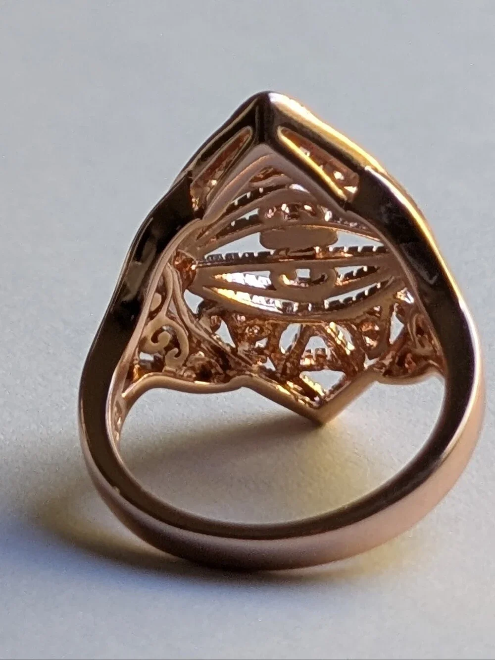 Copper Filigree Ring